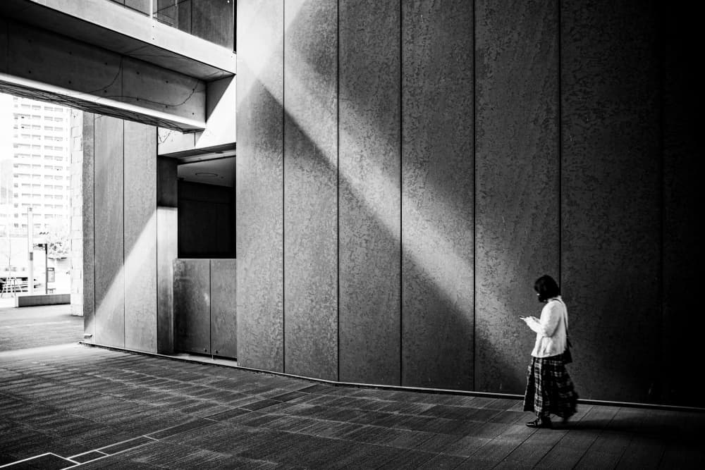 Urban Light Solitude by Yohei Kawashima — canvas wall art