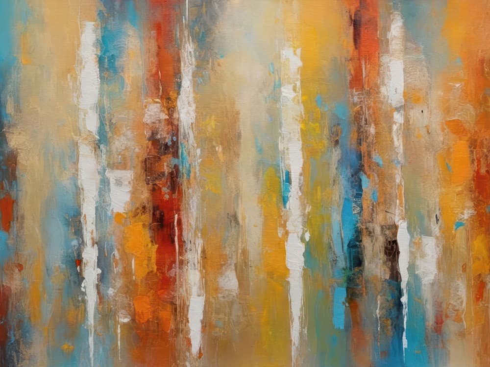 Vibrant Abstract Strokes by Alpenglow Workshop — canvas wall art