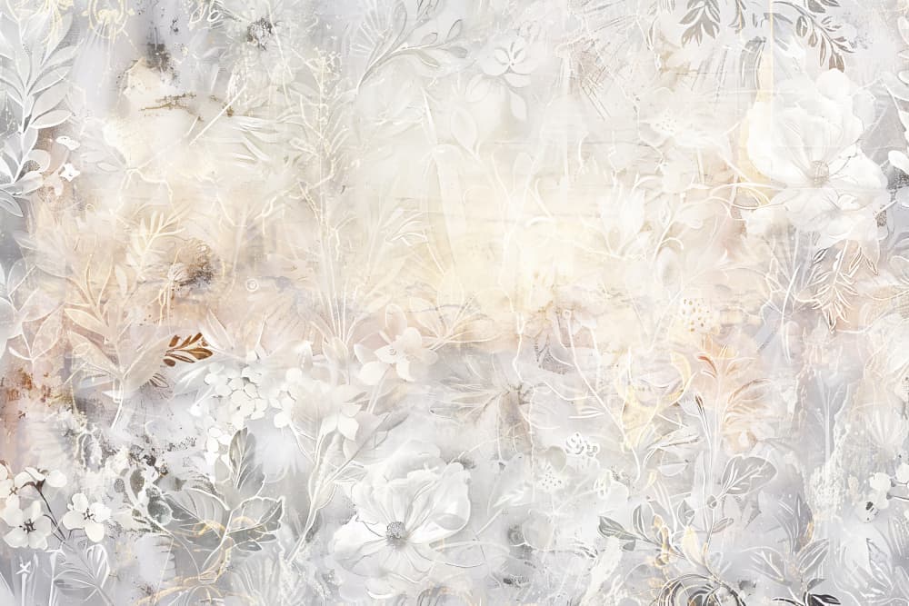 Elegant White Botanicals by Rafal Kulik — canvas wall art