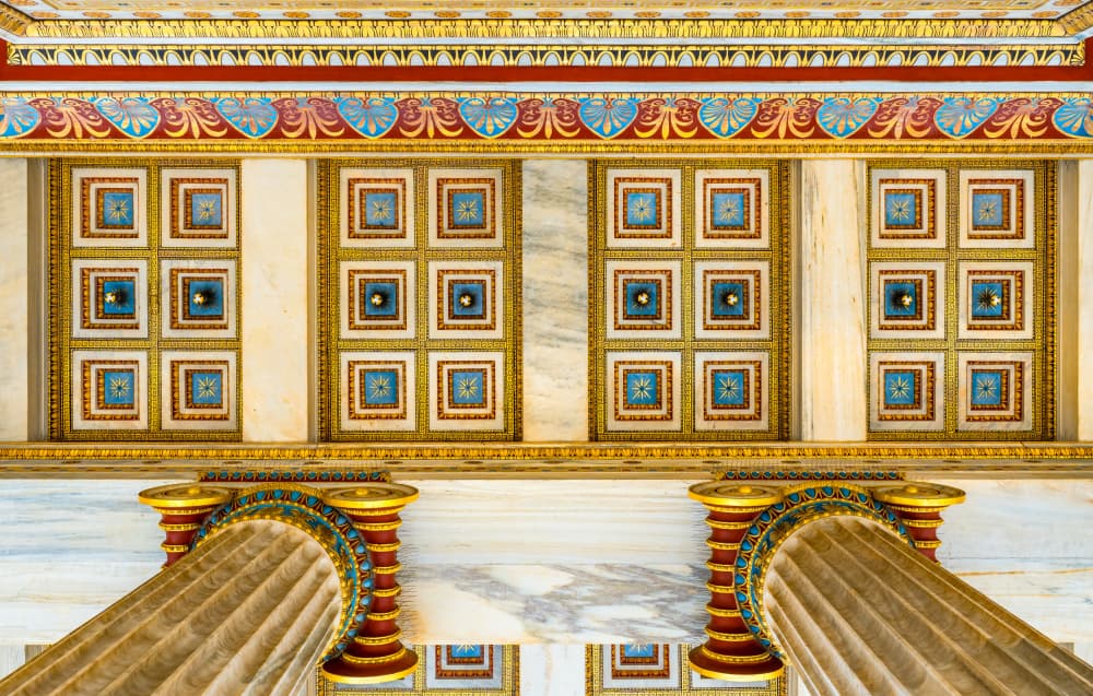 Grand Classical Architecture by Miroslaw Prybinski — canvas wall art