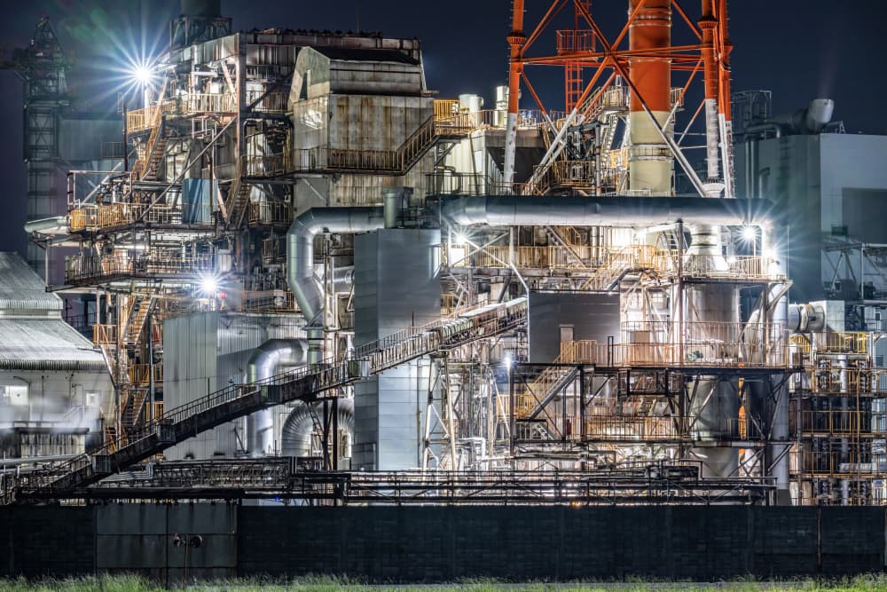 Nocturnal Industrial Glow by Kobayashi Tetsurou — canvas wall art