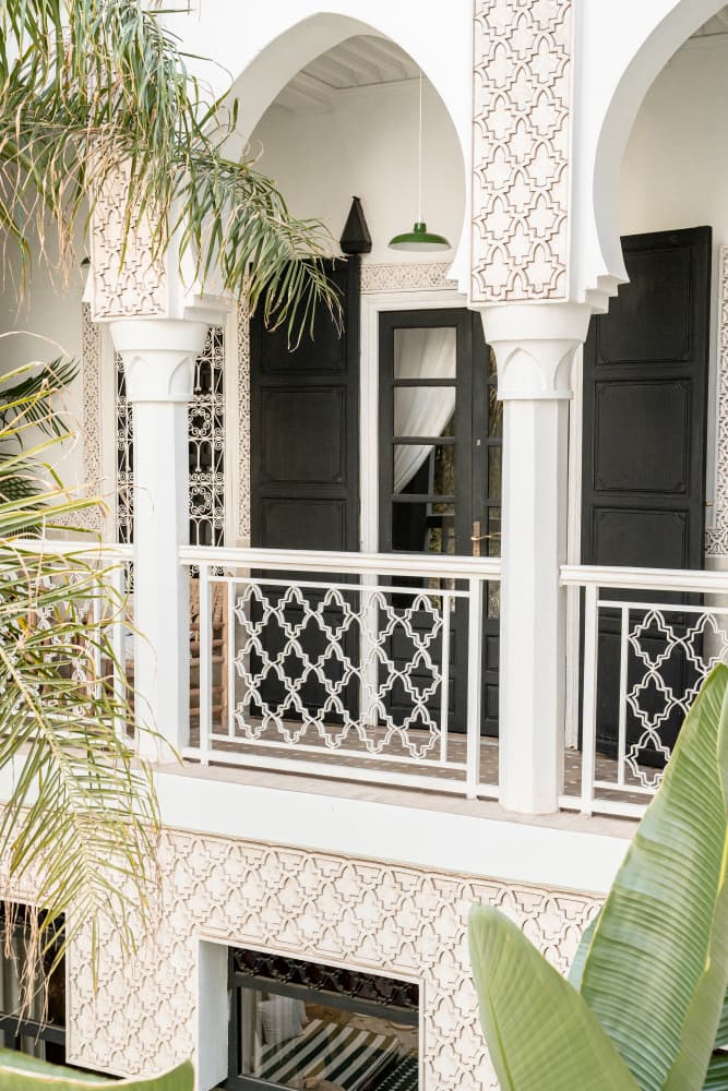 Moroccan Balcony Architecture by Henrike Schenk — canvas wall art