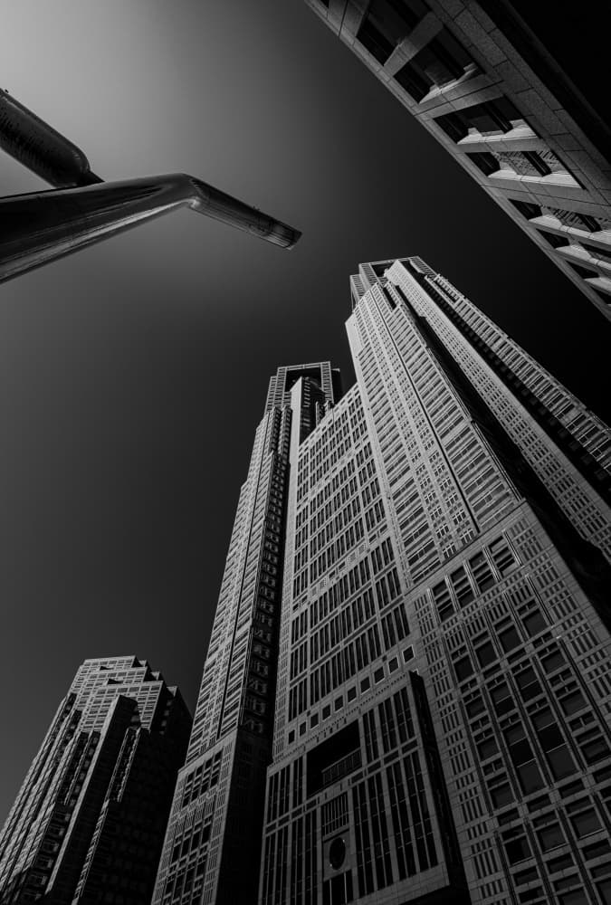Modern City Skyscrapers by Makihiko Hayama — canvas wall art