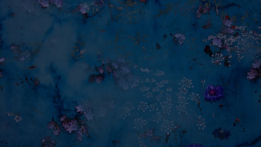 Deep Blue Garden by Miriam Stayte — canvas wall art