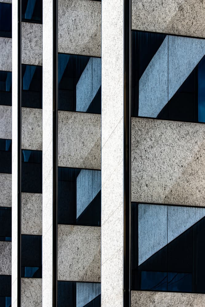 Geometric Building Pattern by Franco Tessarolo — canvas wall art