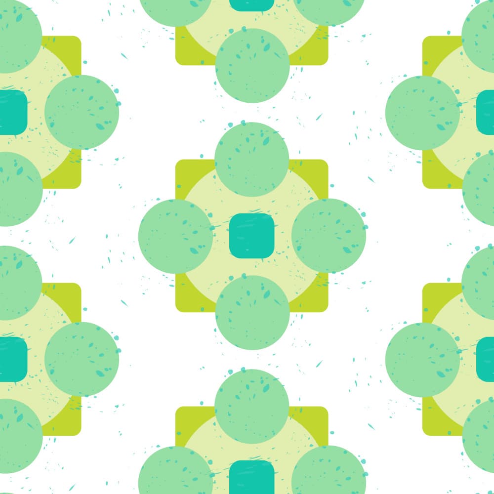 Abstract Green Shapes by Marika Barsrsind — canvas wall art