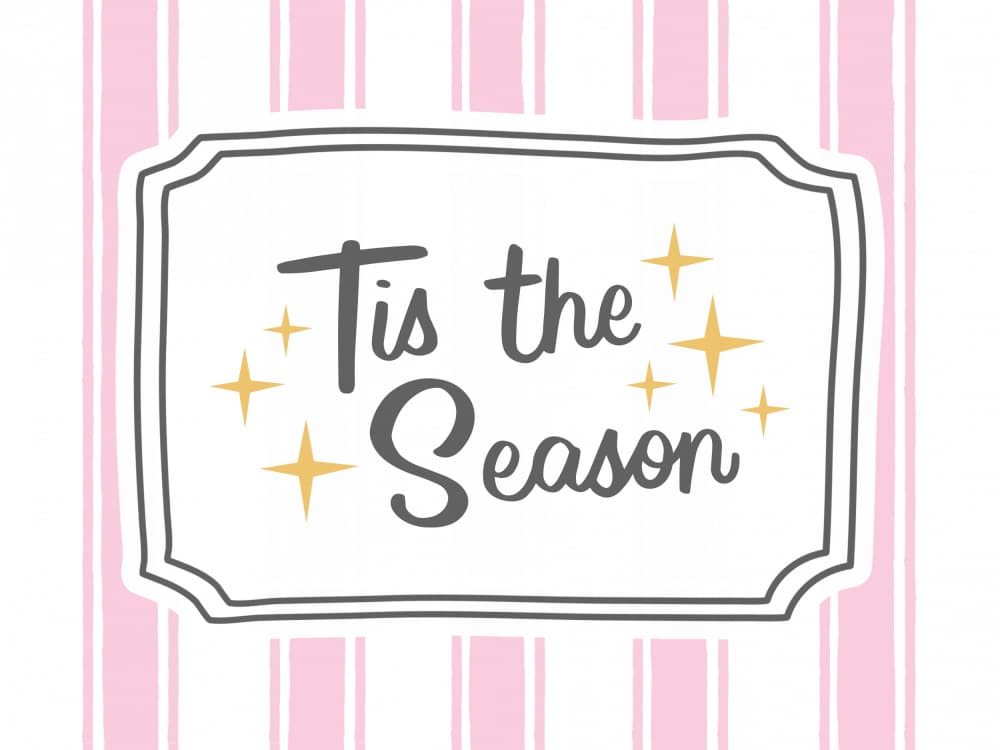 Tis The Season Sparkle by Jolly and Dash — canvas wall art
