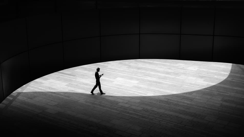 Man Steps Into Light by Ke Liu — canvas wall art
