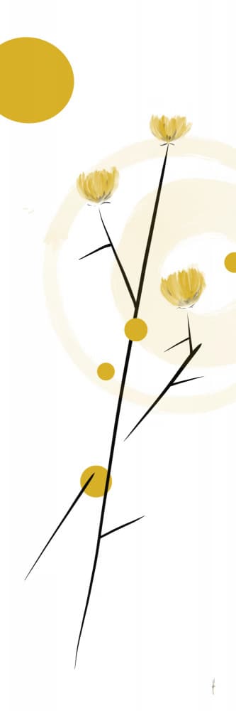 Elegant Golden Bloom by Ankie Kooi — canvas wall art