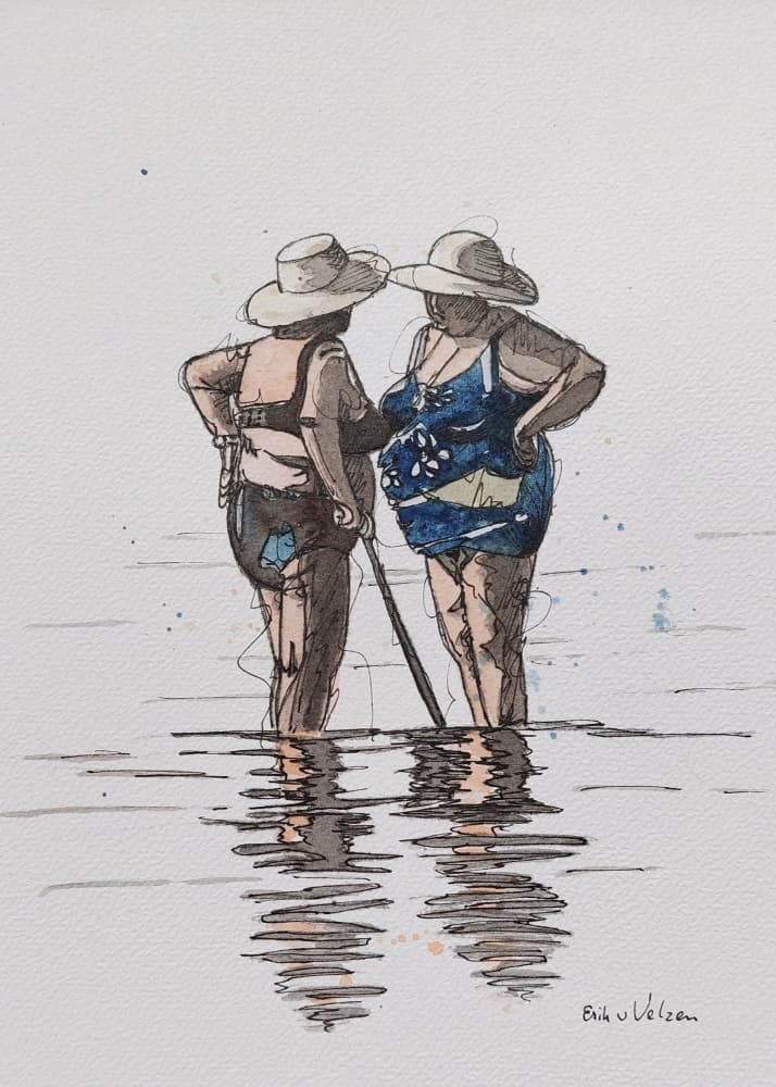 Summer Water Chat by Erik Van Velzen — canvas wall art