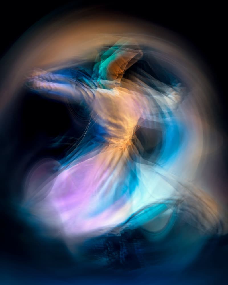 Abstract Whirling Dancer by Mohamed Shawki — canvas wall art