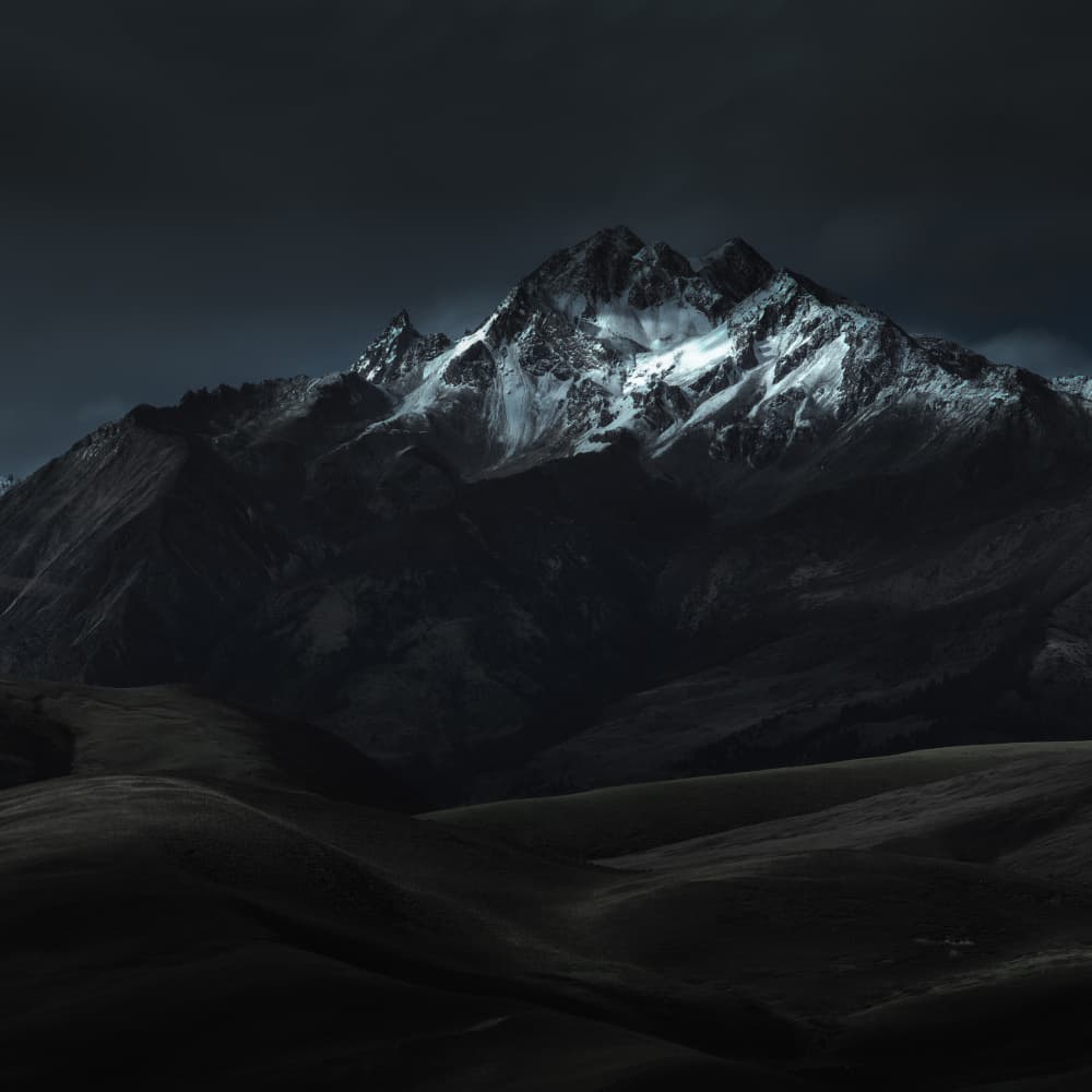 Dark Mountain Majesty by Cai ning — canvas wall art