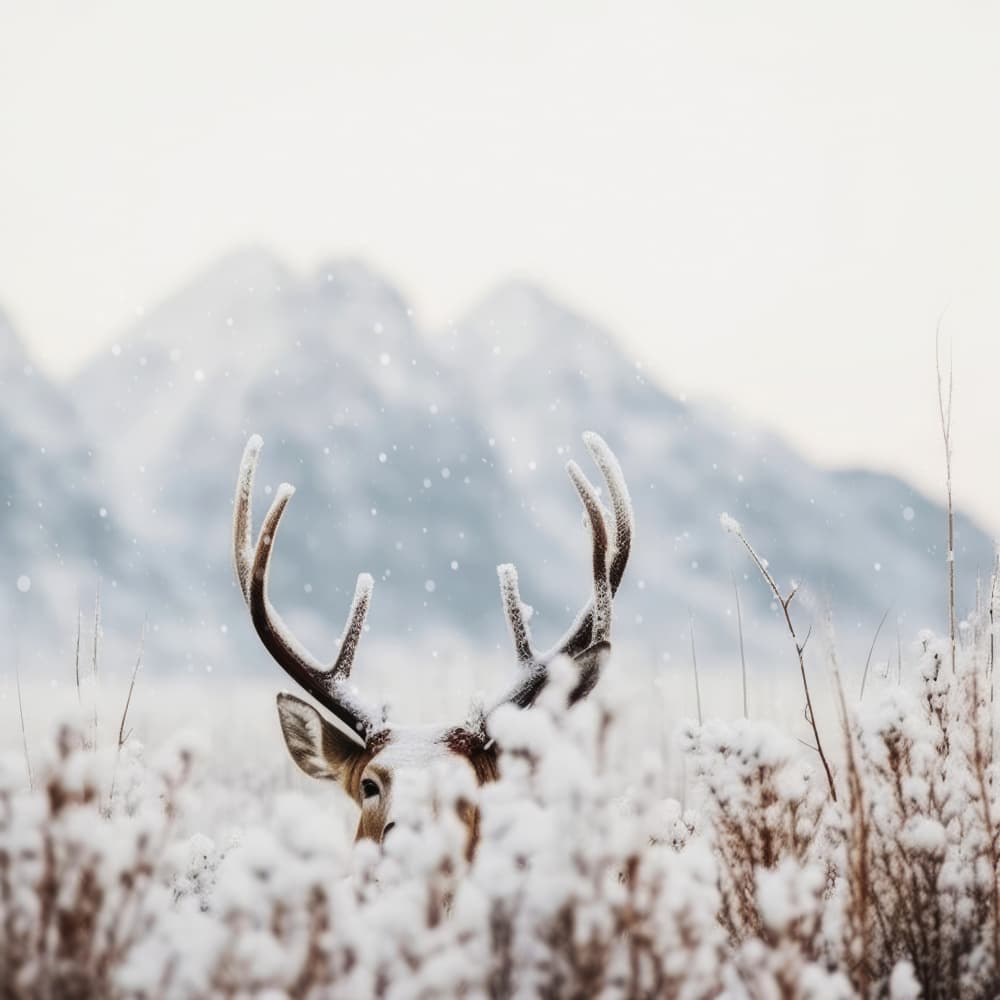 Hidden in Snow by Treechild — canvas wall art