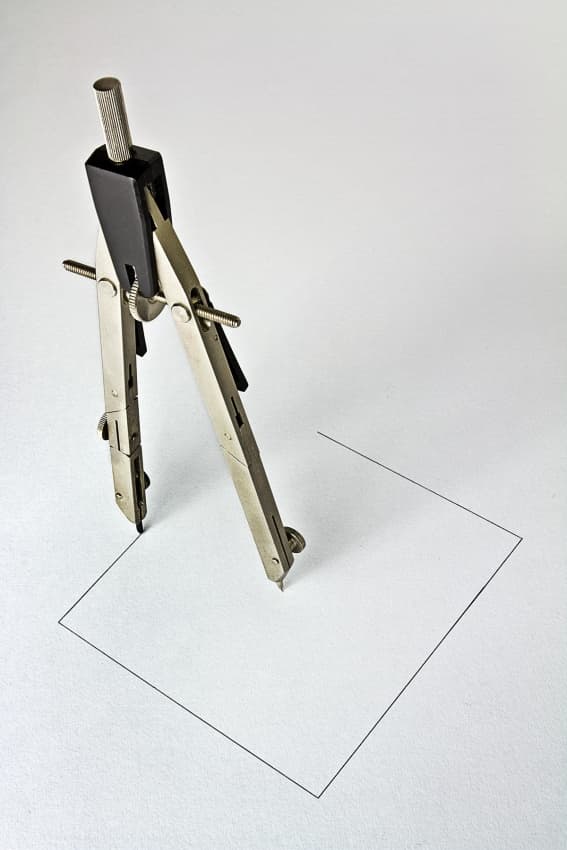 Precision Drawing Compass by Mister Solo — canvas wall art