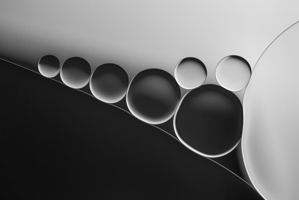 Floating Liquid Spheres by Jacqueline Hammer — canvas wall art