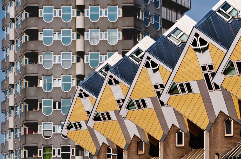 Rotterdam Cube Houses by Henk van Maastricht — canvas wall art