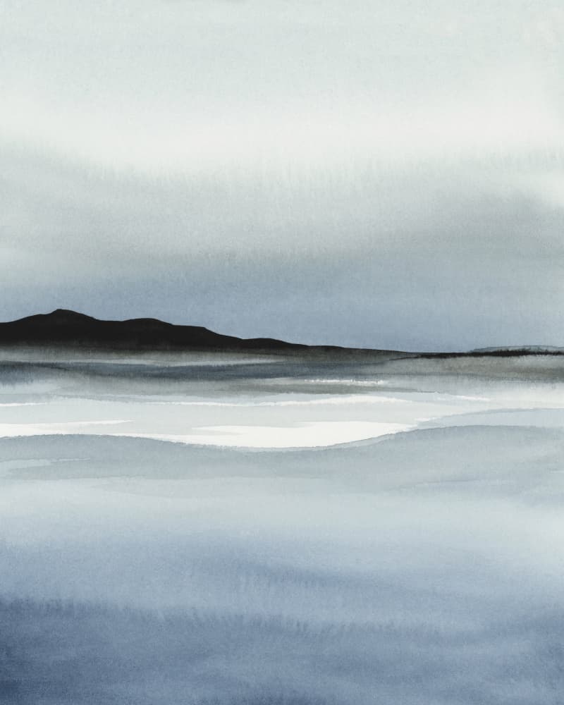 Serene Mountain Waters by Rachel Elise — canvas wall art