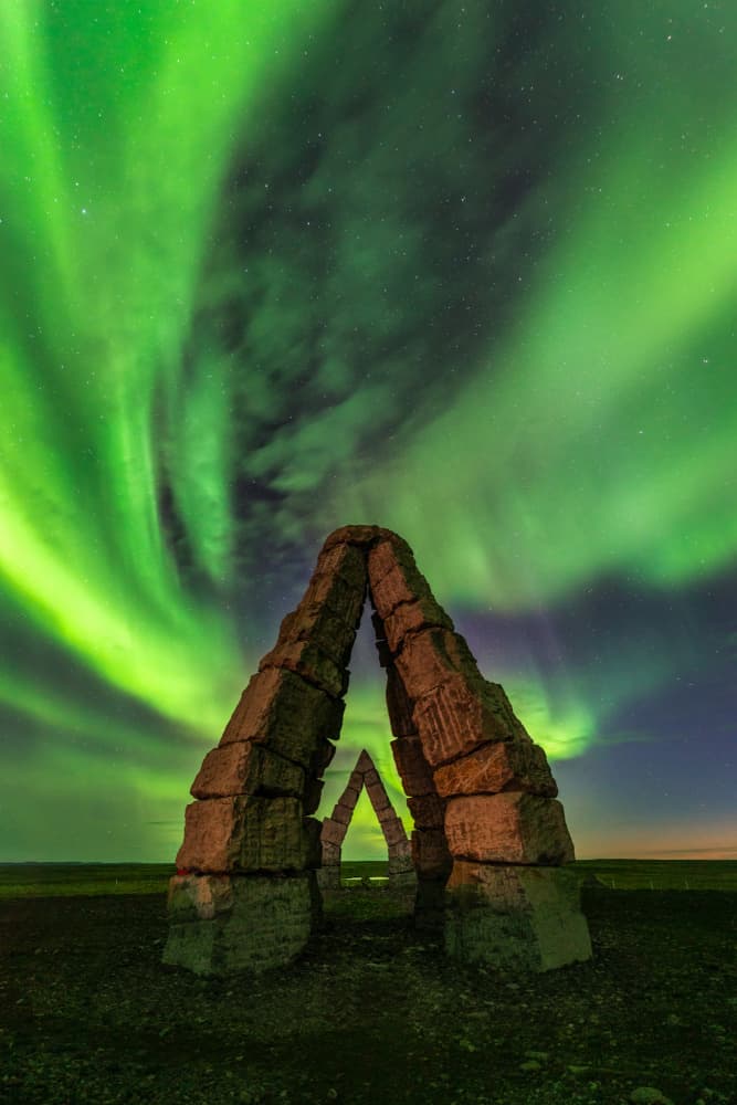 Aurora Stone Arches by Ken Fong — canvas wall art
