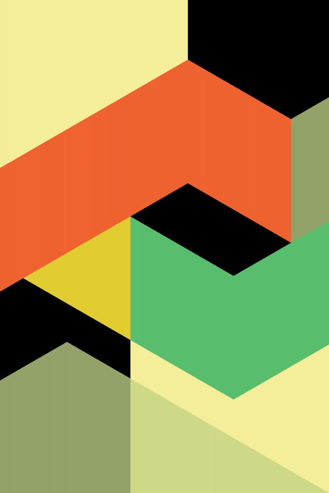 Vibrant Geometric Forms by Thoth Adan — canvas wall art