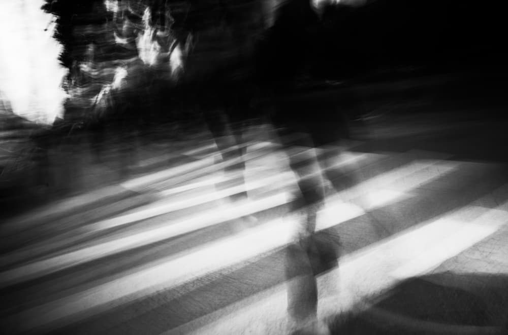 Blurred Street Crossing by Swen MUN — canvas wall art