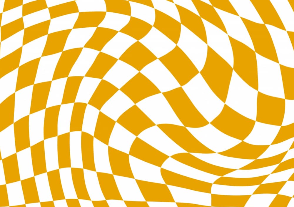 Wavy Checkered Illusion by Sharyn Bursic — canvas wall art