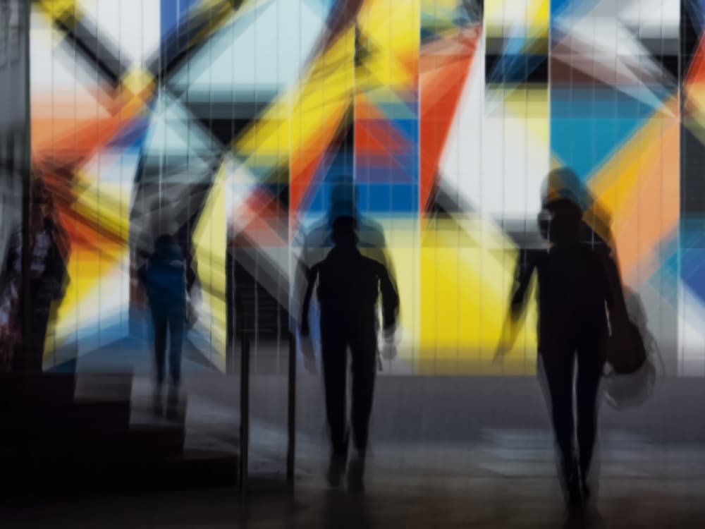 Urban Abstract Silhouettes by Klaus Lenzen — canvas wall art