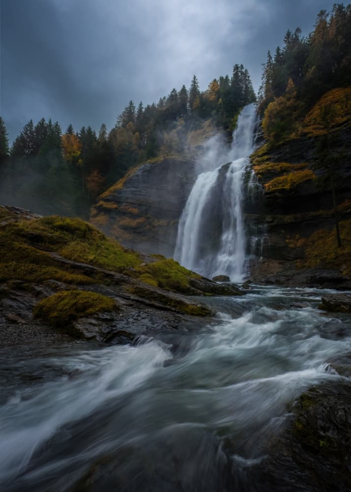 Dramatic Waterfall Flow by Chuan Chen APA — canvas wall art