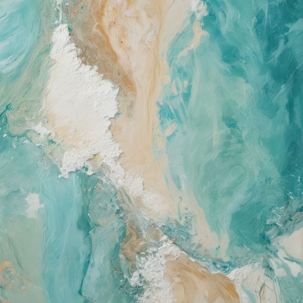 Coastal Ocean Abstract by Alpenglow Workshop — canvas wall art