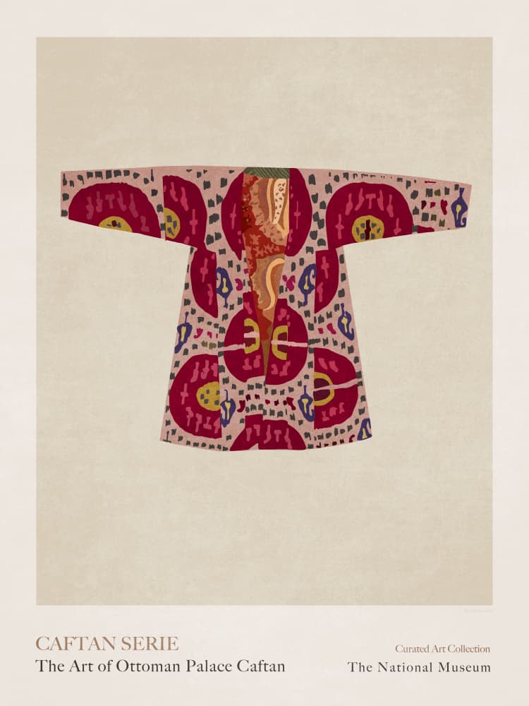 Regal Caftan Design by Emel Tunaboylu — canvas wall art