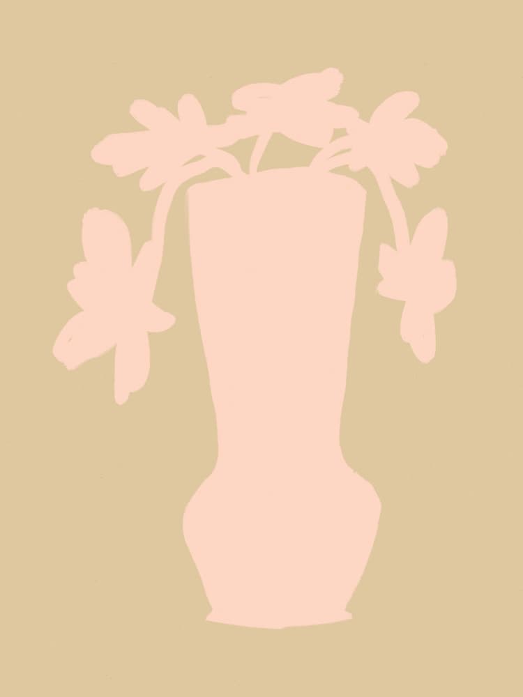 Silhouette Blooms by Treechild — canvas wall art