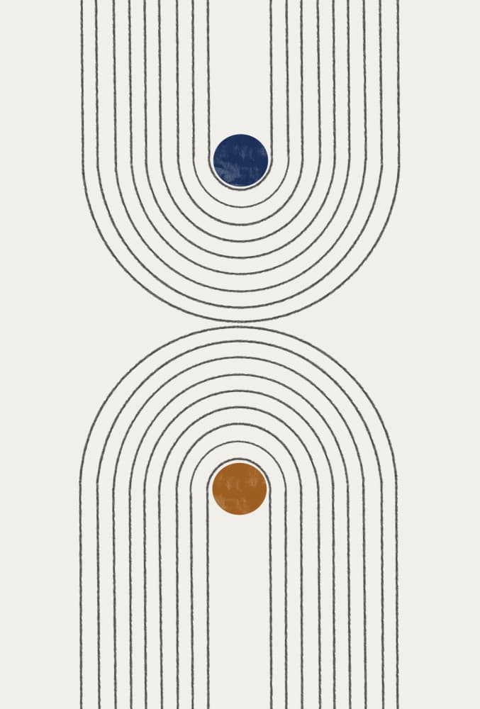 Curved Paths by THE MIUUS STUDIO — canvas wall art