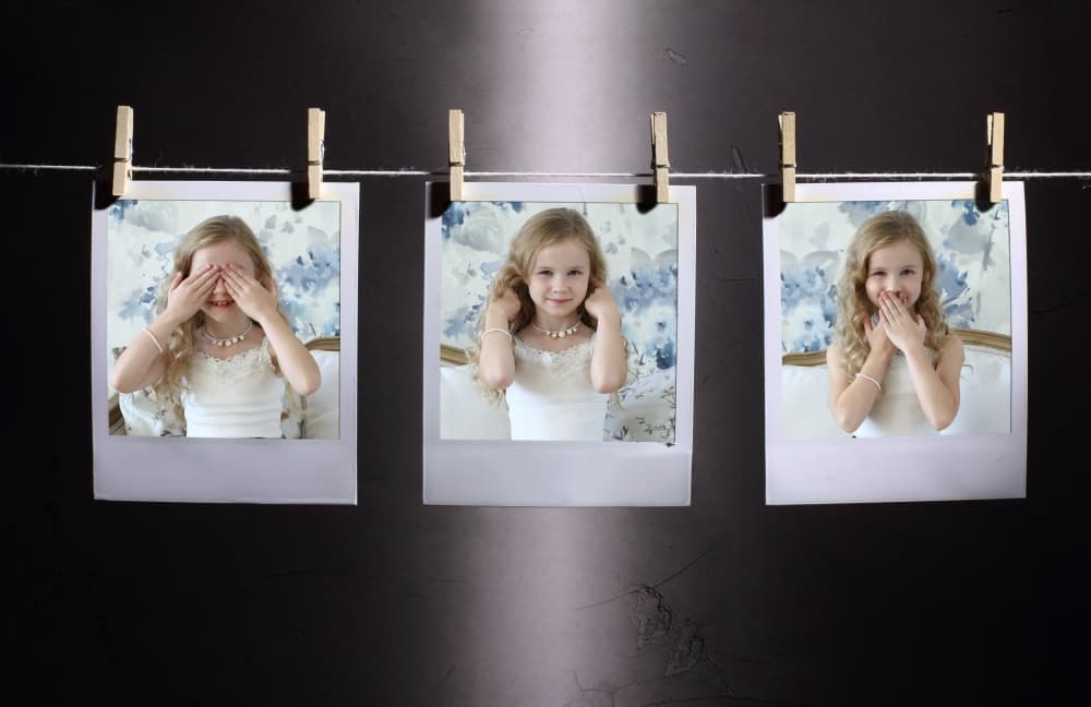 Three Playful Girls by Victoria  Glinka — canvas wall art
