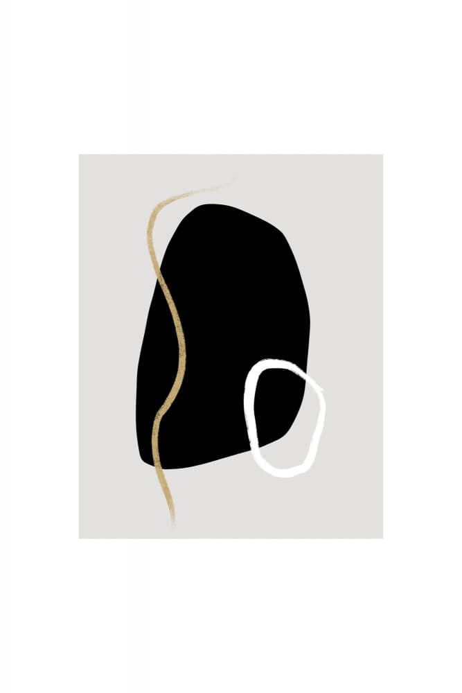 Bold Black Shapes by uplusmestudio — canvas wall art