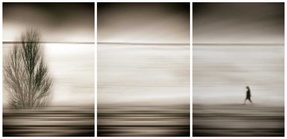 Blurred Horizon Solitude by Paulo Abrantes — canvas wall art