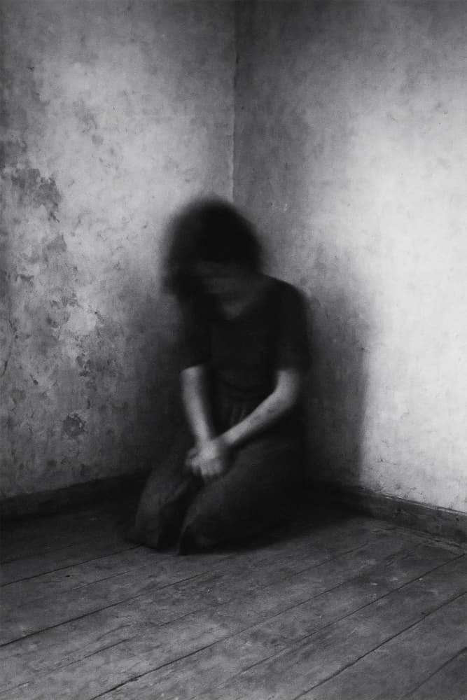 Lonely Figure In Corner by Parole Kim — canvas wall art