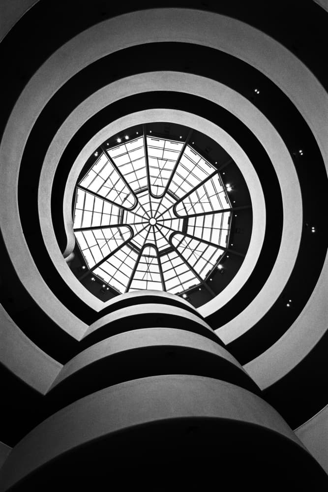 Geometric Spiral Interior by Elena Raceala — canvas wall art