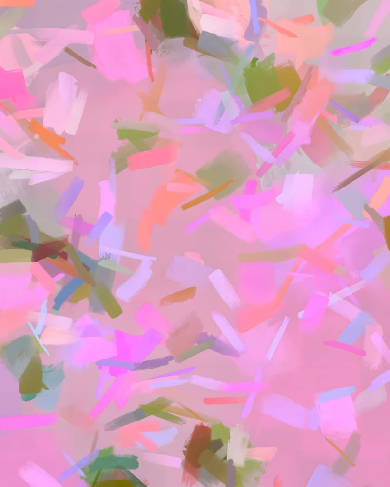 Colorful Brushstroke Abstraction by Uma Gokhale — canvas wall art