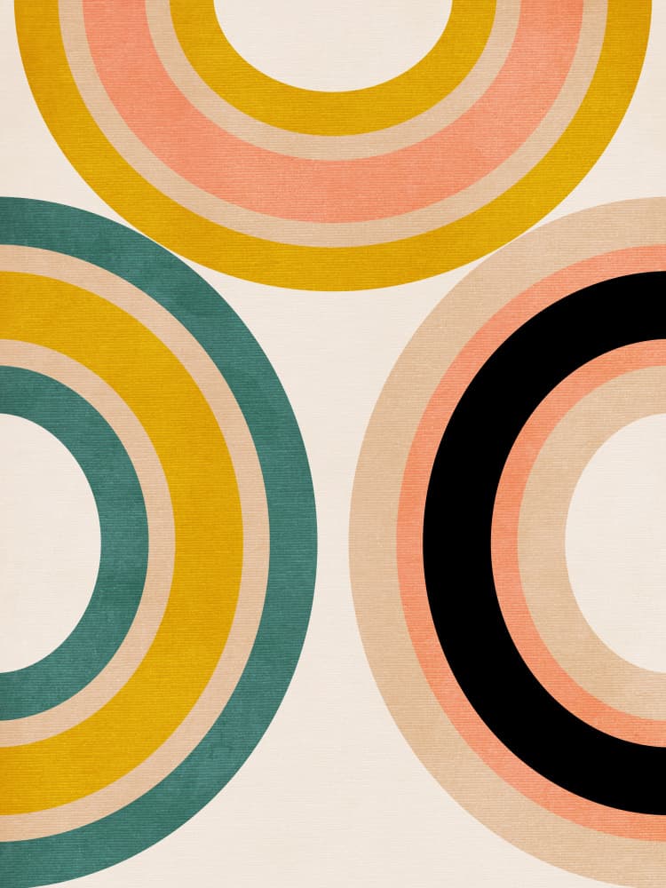 Rainbow Suns 11 Kopie by Ana Rut Bre — canvas wall art
