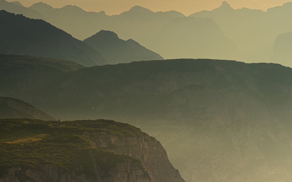 Layered Mountain Vista by Henk Goossens — canvas wall art