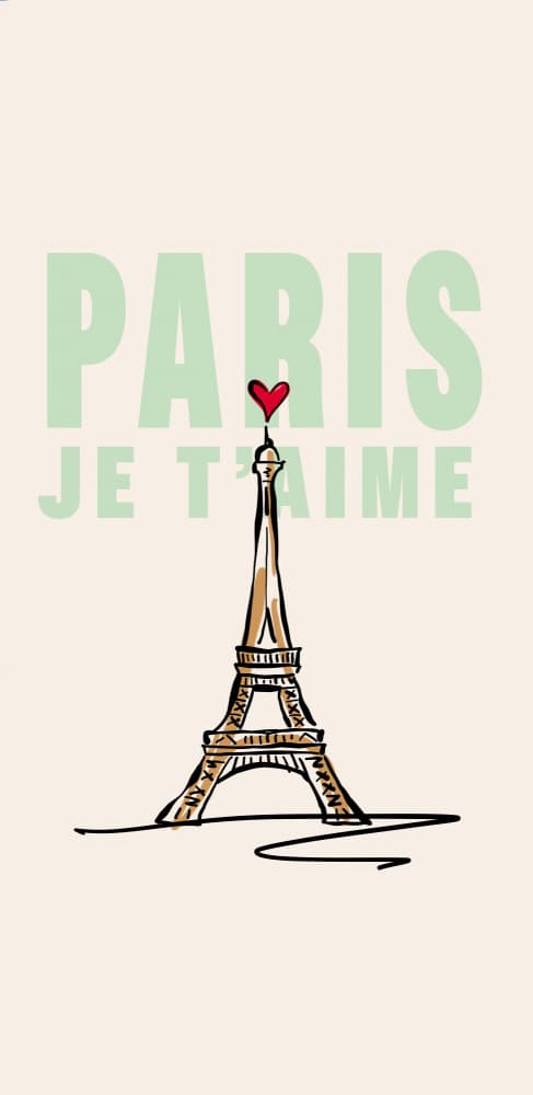 Paris Eiffel Tower Love by Rio Soléy — canvas wall art