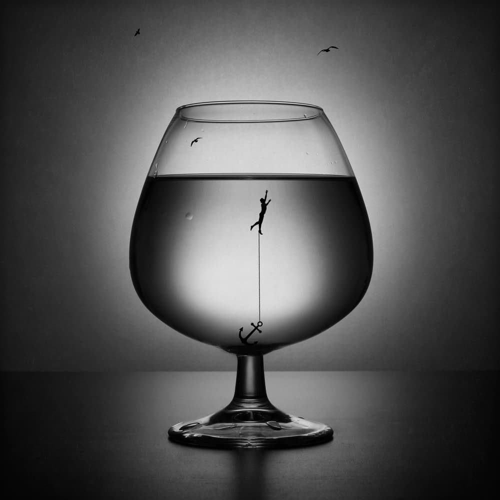 Climbing Out Of The Glass by Victoria Glinka — canvas wall art