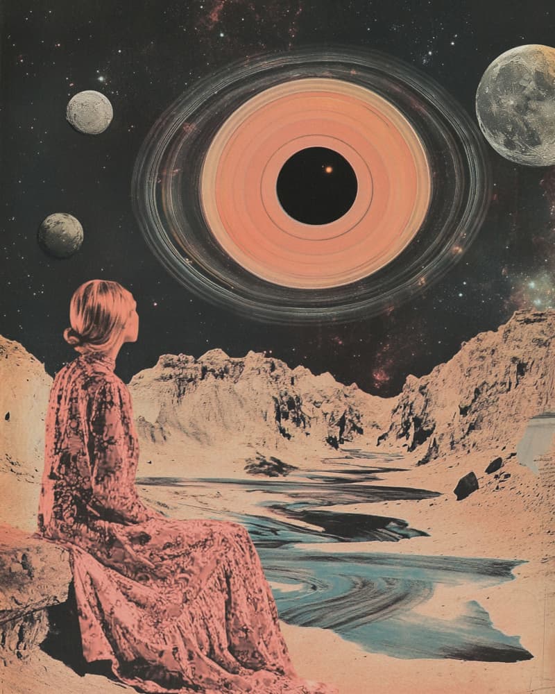 Woman Gazing At Cosmos by Samantha Hearn — canvas wall art