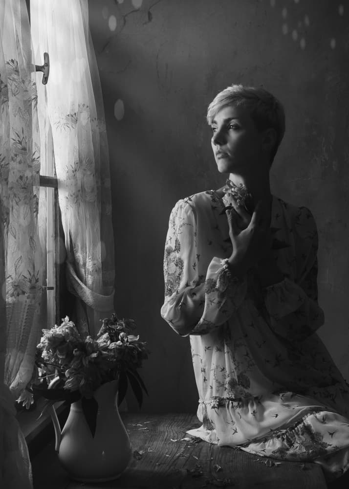Pensive Window Moment by Ruth Franke — canvas wall art