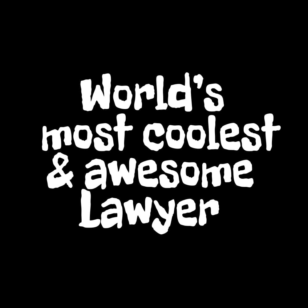 World's Coolest Lawyer by Happie Eagle — canvas wall art