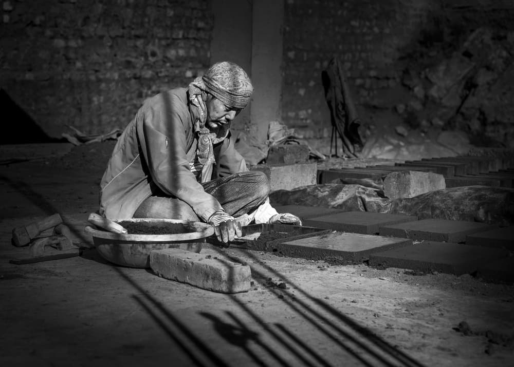 Traditional Brick Maker by Anita Singh — canvas wall art