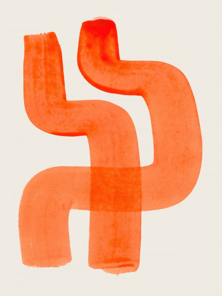 Bold Abstract Flow by Ejaaz Haniff — canvas wall art