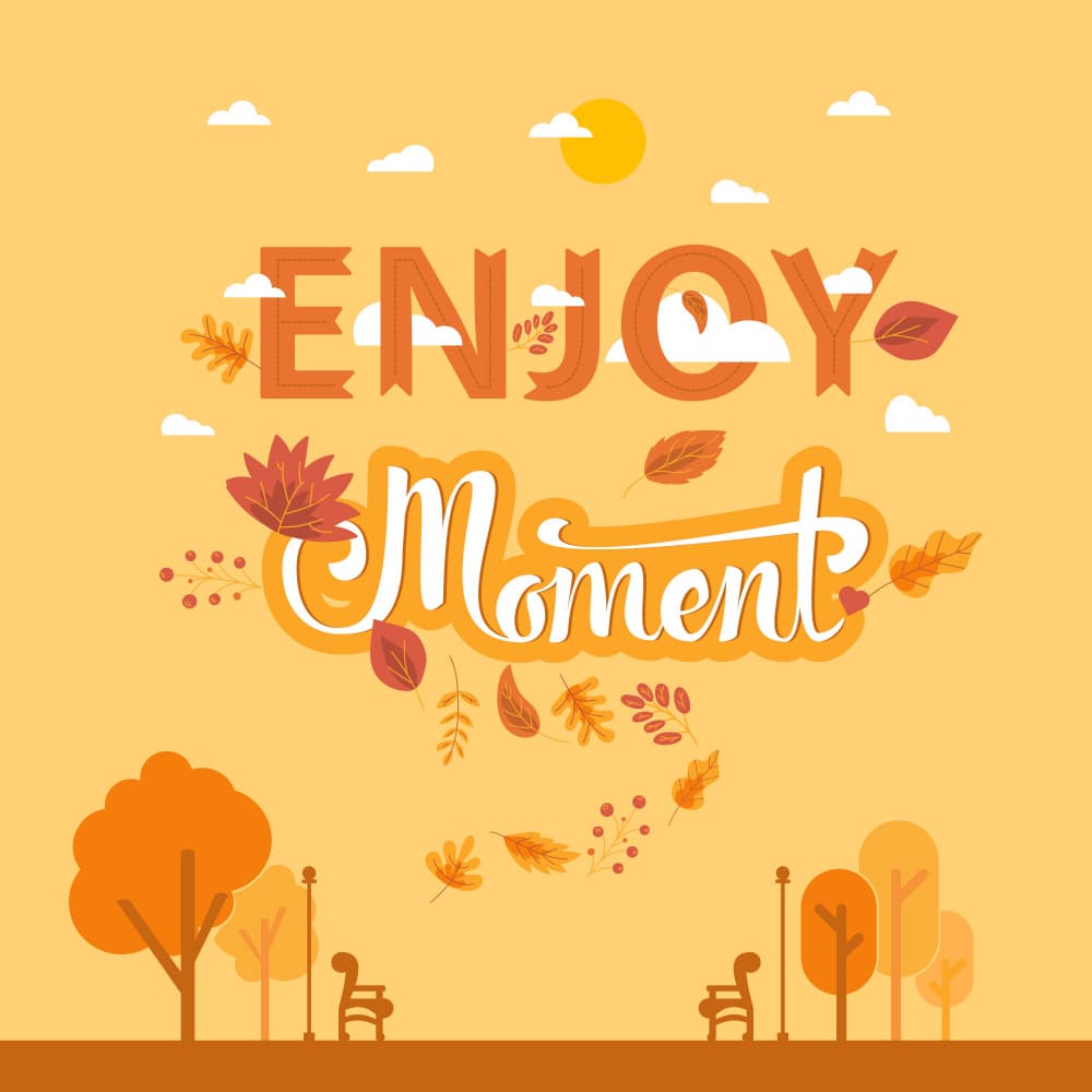 Enjoy Autumn Moment by Marika Barsrsind — canvas wall art