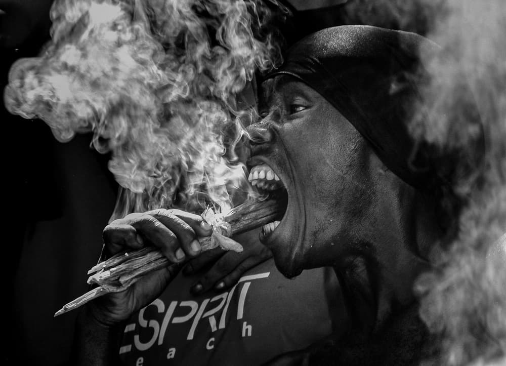 Intense Smoke Ritual by Piet Haaksma — canvas wall art