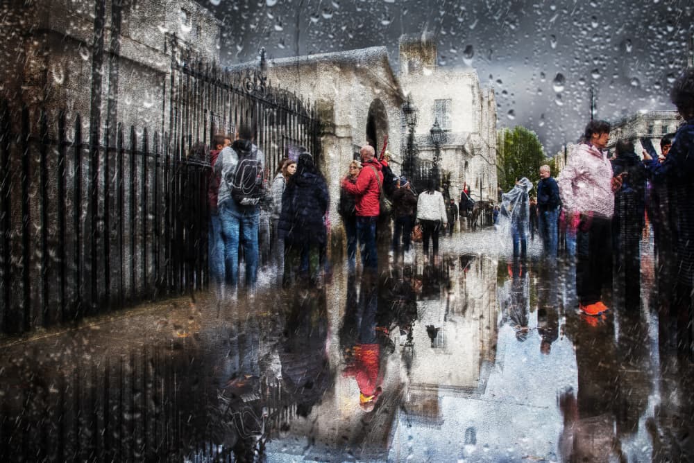Rainy City Reflections by Nicodemo Quaglia — canvas wall art