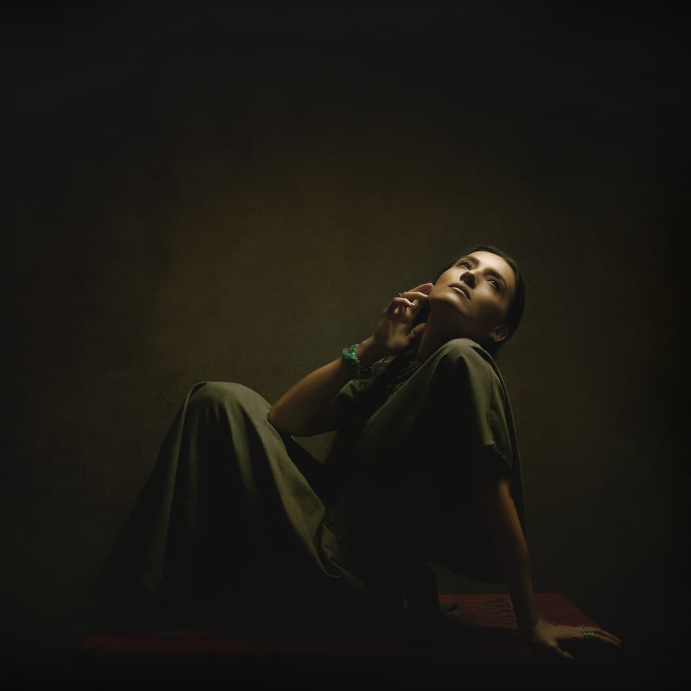 Serene Gaze Upward by Moein Hasheminasab — canvas wall art